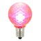 Vickerman Pack of 25 LED G30 Pink Replacement Christmas Light Bulbs 2"